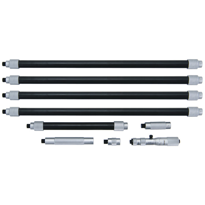 Micrómetro de interiores tipo tubular con extensión, 4 - 84 pulg