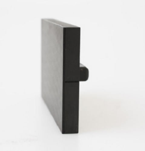 Caras de mordaza cubiertas de caucho, 50 x 25 mm
