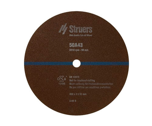 Disco de corte 50A43, Ø432 x 3.0 x Ø32 mm (5 piezas)