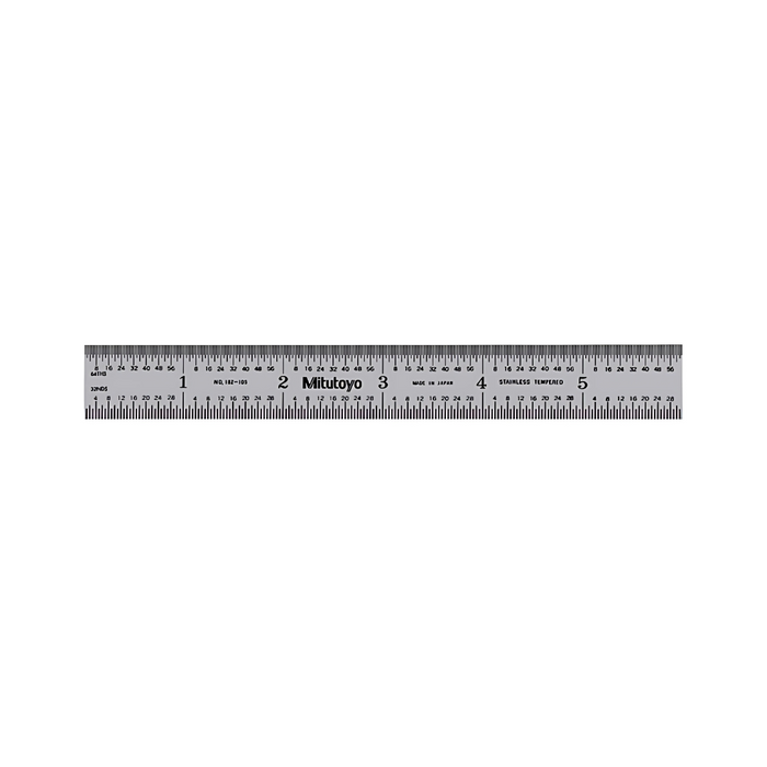 Regla de acero | rígida ancha 150mm/6 pulg, mm/pulg
