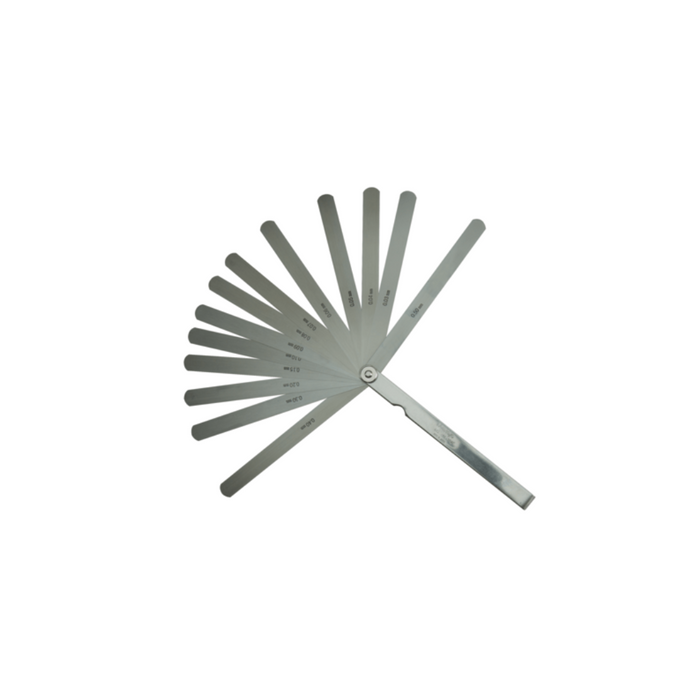 Espesor/medidor de espesores, 0,03-0,5mm, 13 Hojas, Hoja de 150mm