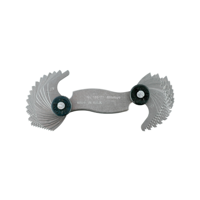 Calibre de paso para roscas unificadas 60°, 4-42TPI, 30 hojas