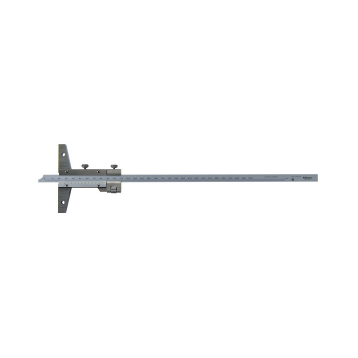 Medidor para profundidad con Vernier, ancho 0-300mm, 0,02mm, Ajuste fino