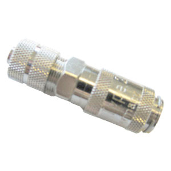 Coupling 4x6mm/ brass/ durnicoated/ with tube connection/ incl. bunan gasket