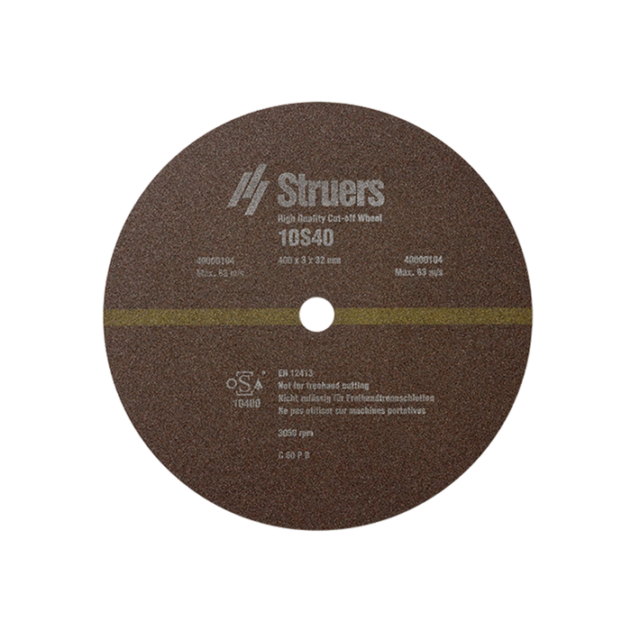 Disco de corte 10S40, Ø400 x 3.0 x Ø32 mm (5 piezas)