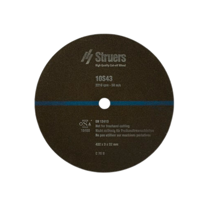 Disco de corte 10S43, Ø432 x 3.0 x Ø32 mm (5 piezas)
