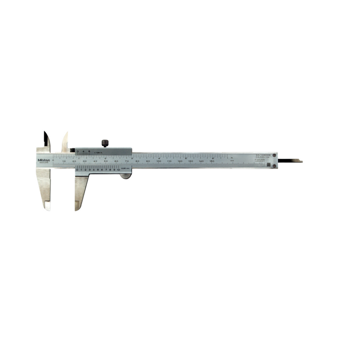 Calibrador vernier, 0 - 6 pulg, graduación 0.05mm