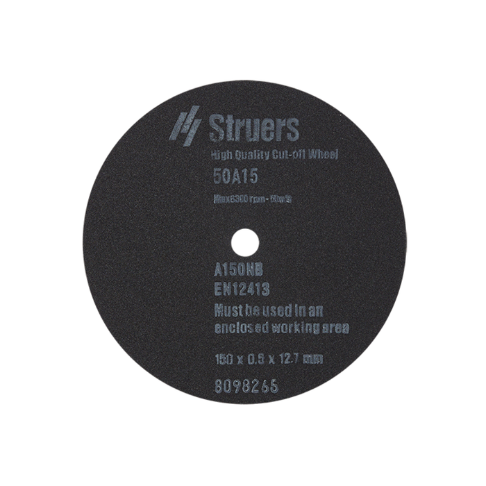 Disco de corte 50A15, Ø150 x 0.5 x Ø12.7 mm (5 piezas)