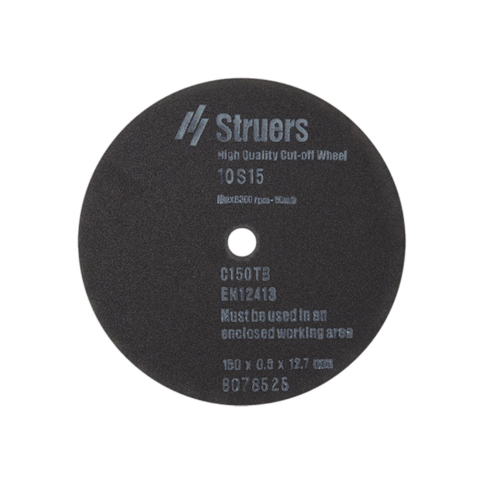 Disco de corte 10S15, Ø150 x 0.5 x Ø12.7 mm (5 piezas)