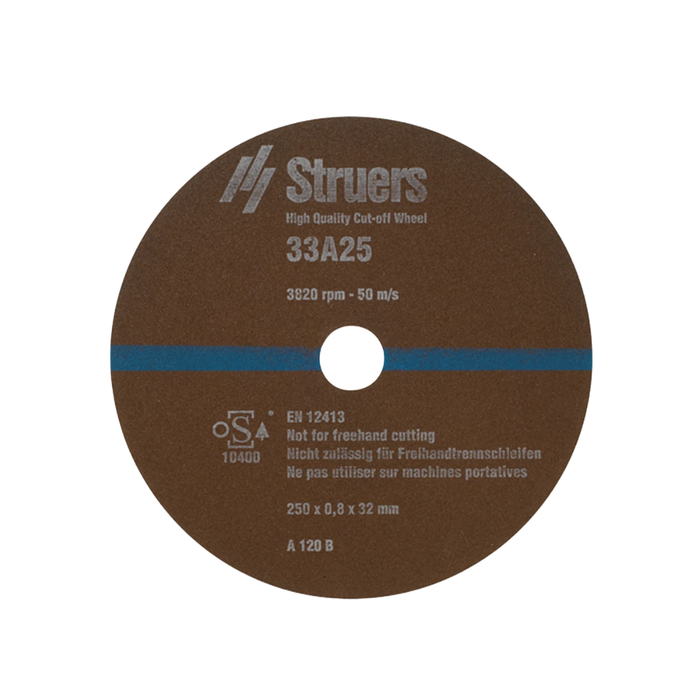 Disco de corte 33A25, Ø250 x 0.8 x Ø32 mm (10 piezas)